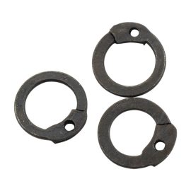 1 kg Loose Chainmail Rings - Blackened Mild Steel Flat Rings 18 Gauge / 6 mm - Dome Riveted