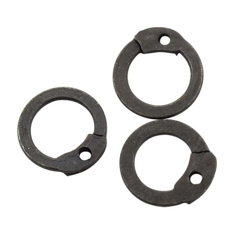 1 kg Loose Chainmail Rings - Blackened Mild Steel Flat Rings 18 Gauge / 6 mm - Dome Riveted