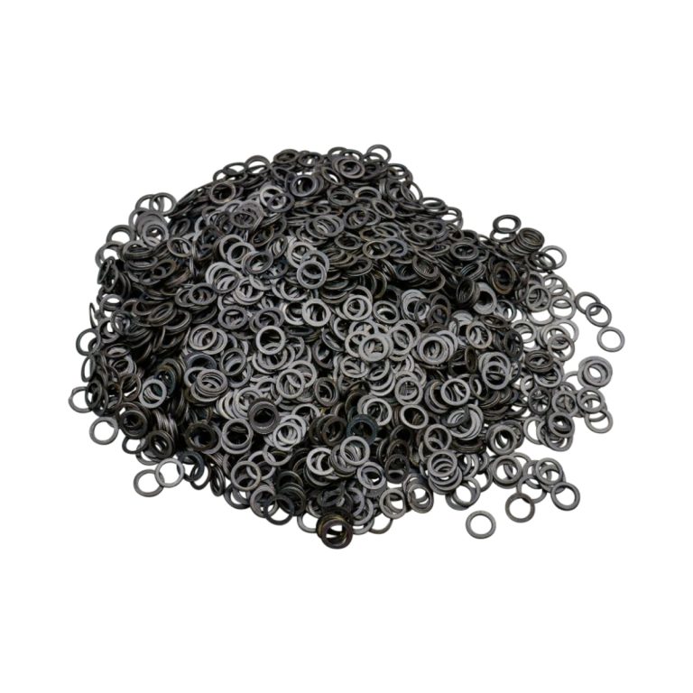 1 kg Loose Chainmail Rings  Blackened Solid Flat Rings  17 Gauge / 9 mm