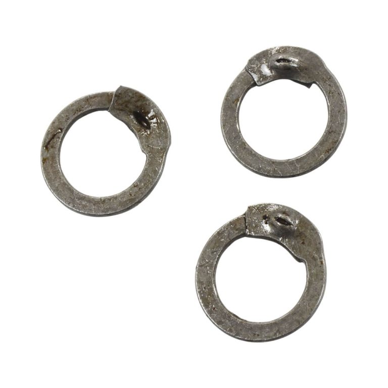 1 kg Loose Chainmail Rings - Mild Steel Flat Rings 17 Gauge / 9 mm - Wedge Riveted
