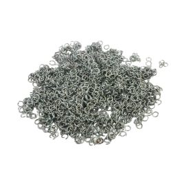 1 kg Loose Chainmail Rings  Zinc Coated Mild Steel  16 Gauge / 8 mm  Butted