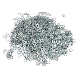 1 kg Loose Split Flat Chainmail Rings  Mild Steel, Zinc Plated  16 Gauge / 10mm  Close Out