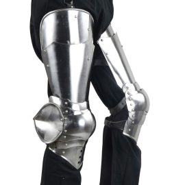 14th - 15th Century Gothic Leg Armor - 16 Gauge