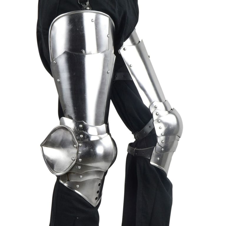 14th - 15th Century Gothic Leg Armor - 16 Gauge