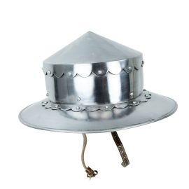 14th Century Conical Kettle Helm - 16 Gauge Steel