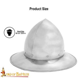 14th Century Kettle Helm  14 Gauge