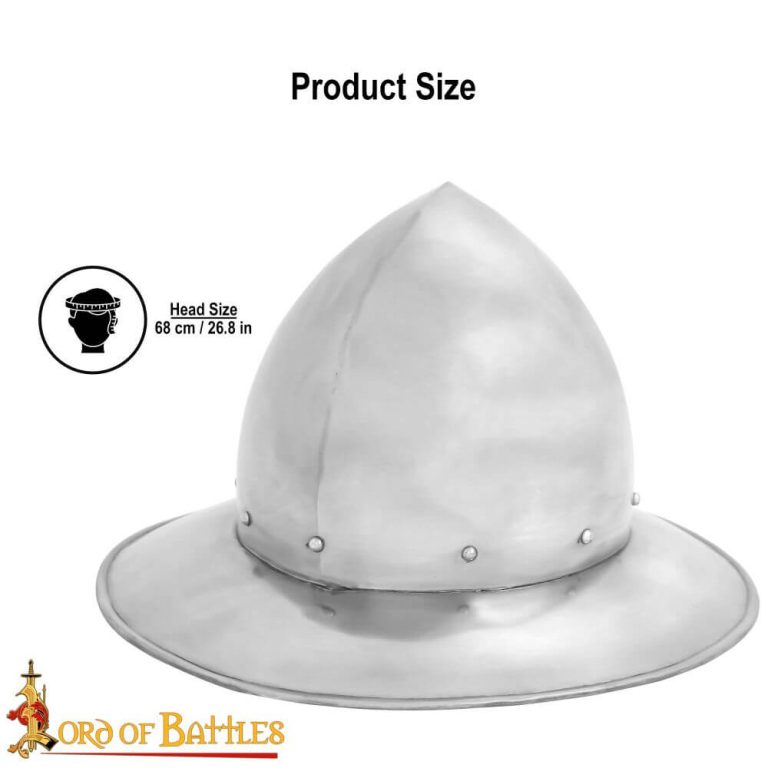 14th Century Kettle Helm  14 Gauge