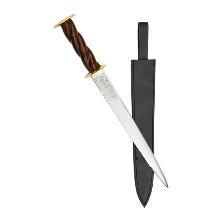 14th Century Rondel Dagger with Brass fittings