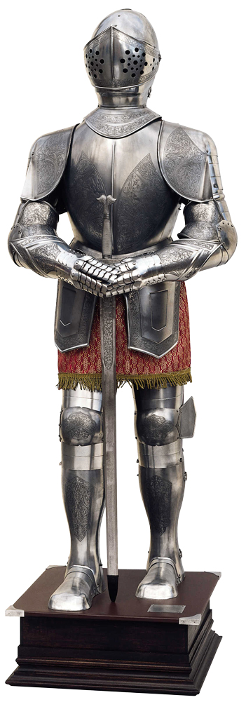 16th Century Etched Spanish Suit of Armor by Marto