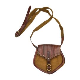 Adventurer Leather and Canvas Shoulder Pouch