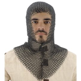 Aluminum Chainmail Coif - Squire Grade