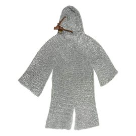 Aluminum Chainmail Crusader Hauberk with Integrated Coif  Close Out