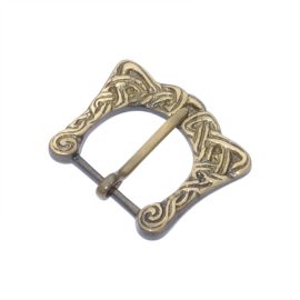Antiqued Brass Viking Buckle