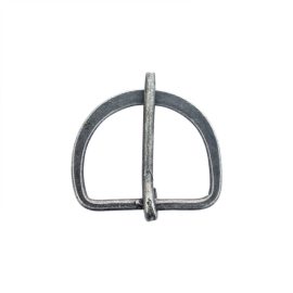 Antiqued Steel D-Ring Buckle - Large