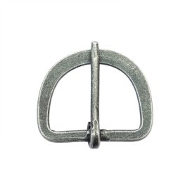 Antiqued Steel D-Ring Buckle - Medium