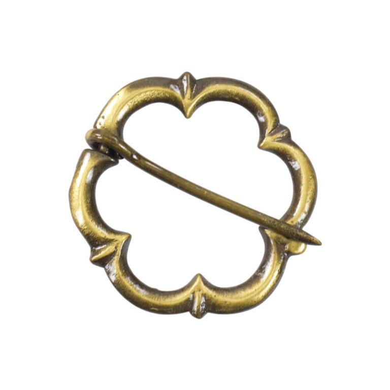 Antiqued Steel Flower Buckle / Furspan