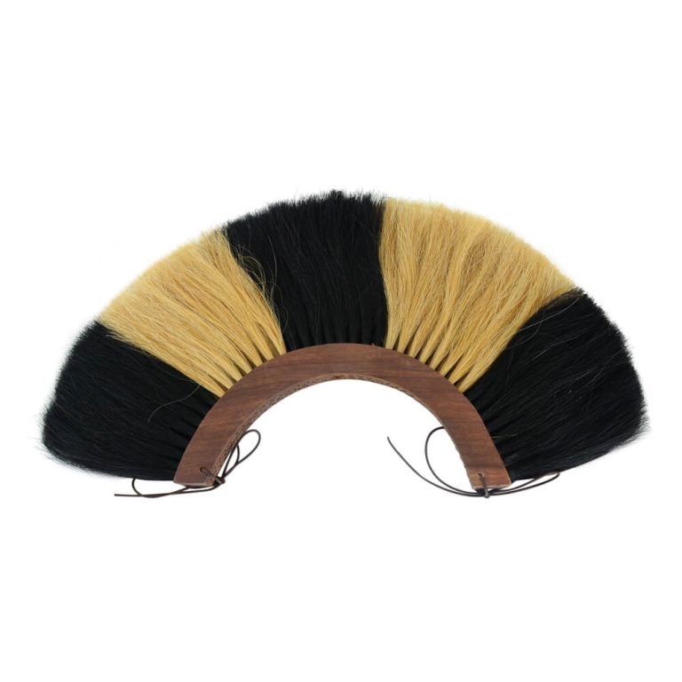 Roman Crest - White and Black - Wood Base