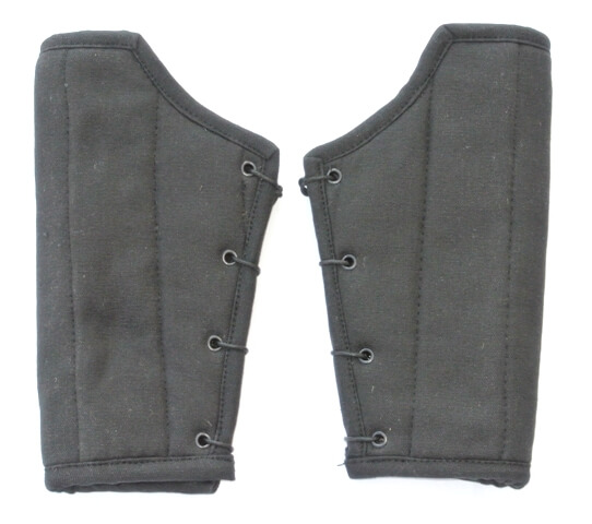 Black Cotton Bracers