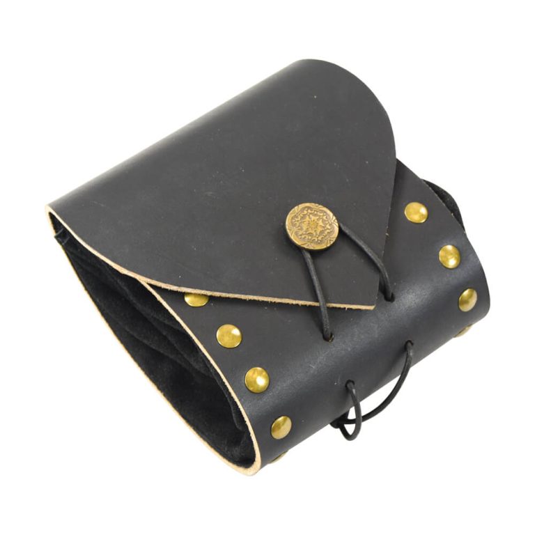 Black Leather Belt Pouch