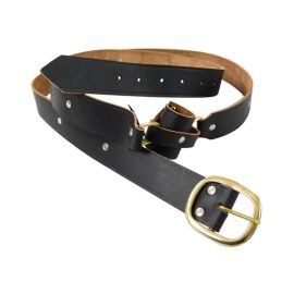 Black Leather Double Wrap Sword Belt