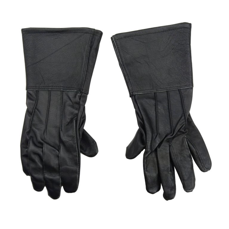 Black Leather Gauntlets