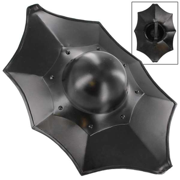 Blackened Grand Master Buckler Shield