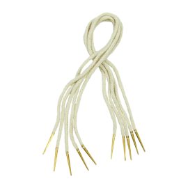 Brass Aiglets with Cord  21  Set of 5