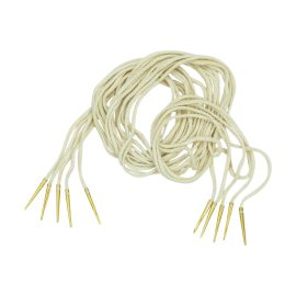 Brass Aiglets with Cord  56  Set of 5
