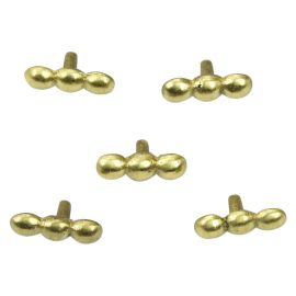 Brass Belt Studs / Conchos - Set of 5