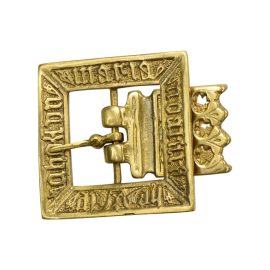 Brass Medieval Square Buckle