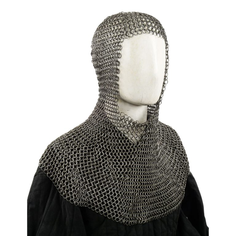 BRNH Mail Coif  Butted High Tensile Wire Rings