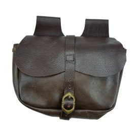 Brown Leather Belt Pouch