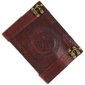 Celtic Fleur De Lis Leather Journal