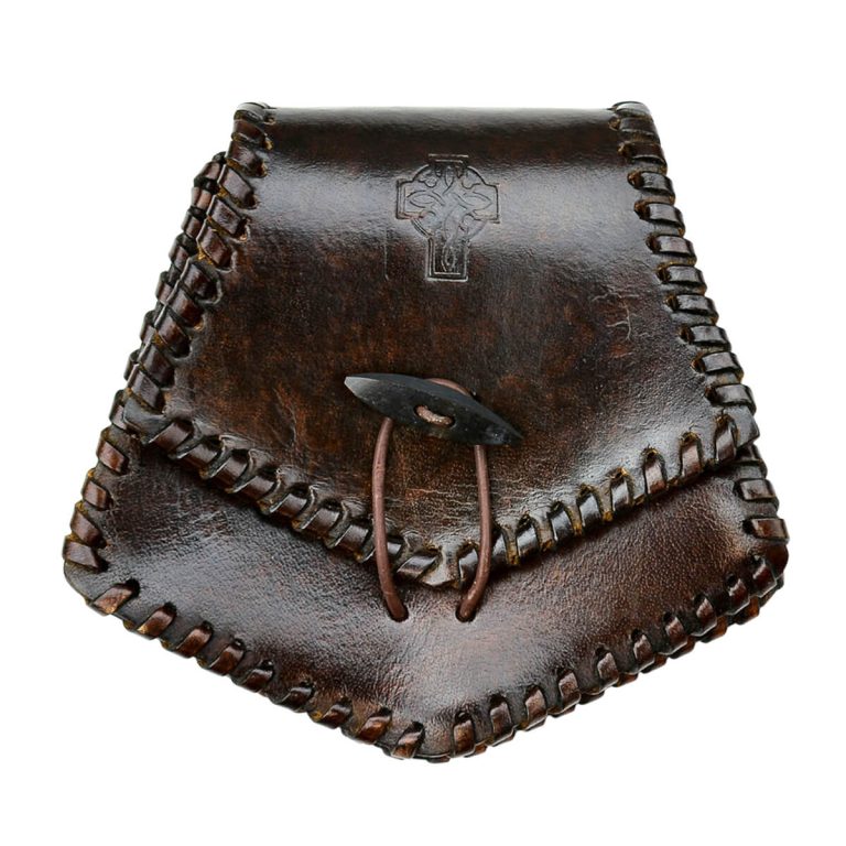Celtic Leather Belt Pouch