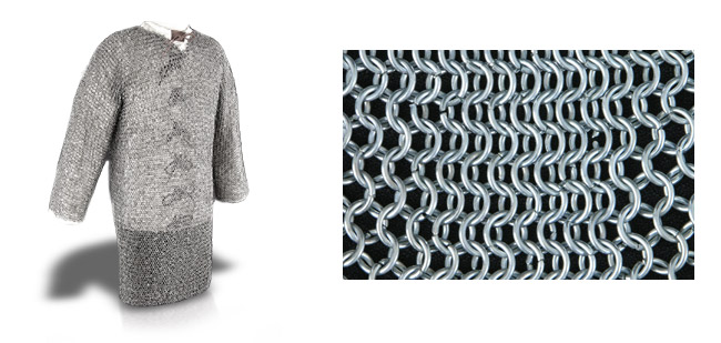 Chainmail Full Sleeve Hauberk - Butted Steel