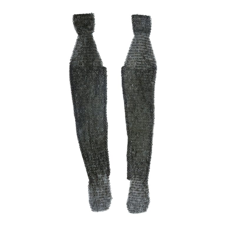 Chainmail Leggings  Wedge Riveted Flat Rings Alternating with Solid Flat Rings