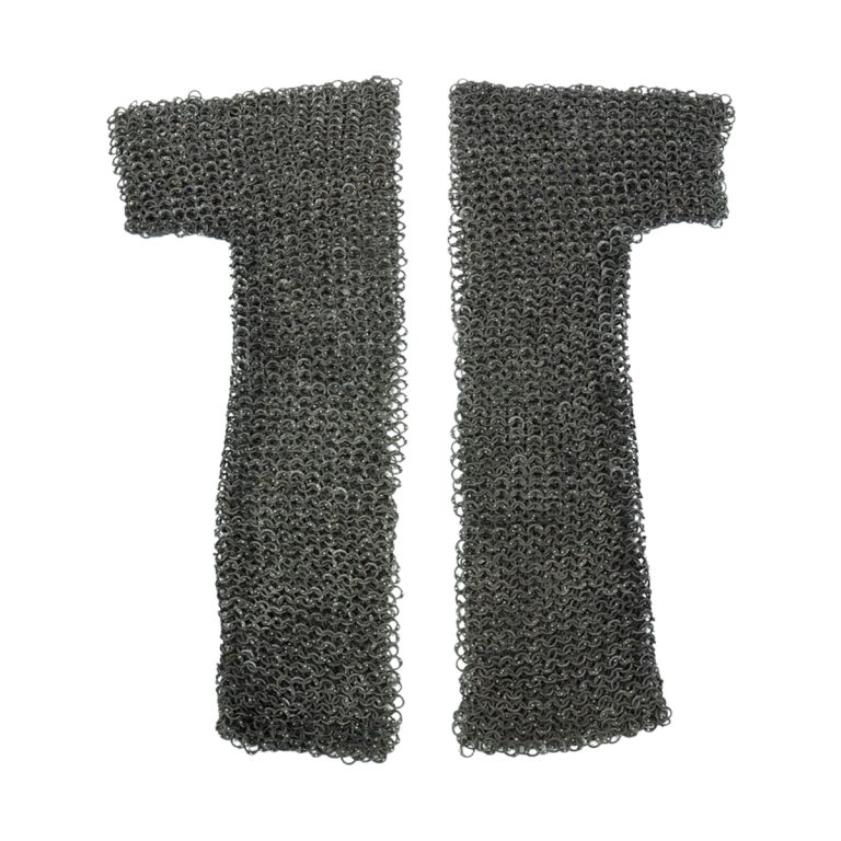 Chainmail Voiders  Dome Riveted Construction  Darkened Stainless Steel Flat Rings