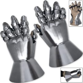 Churberg Hourglass 14th Century Armor Gauntlets 18 Gauge Steel