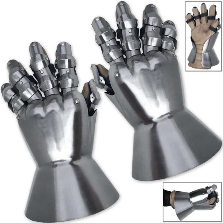 Churberg Hourglass 14th Century Armor Gauntlets 18 Gauge Steel