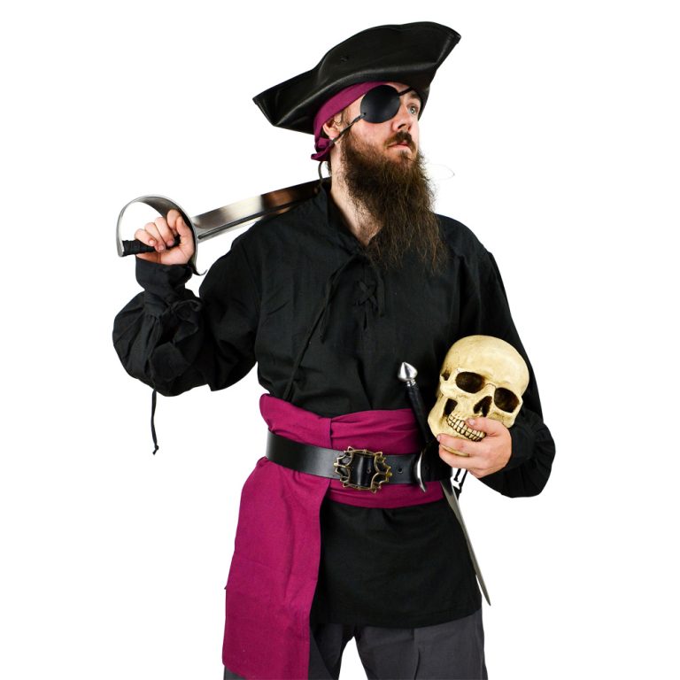 Cotton Renaissance / Pirate Shirt - Black