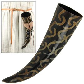 Crescent Medieval Drinking Horn