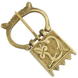 Crown of Glory Medieval Brass Buckle