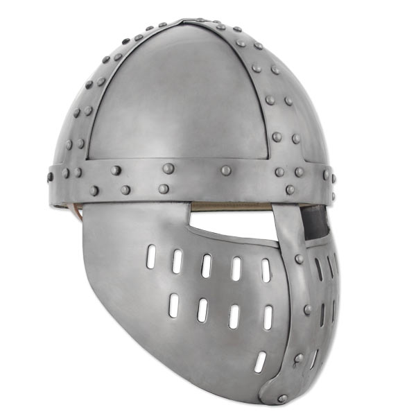 Crusader Spangenhelm with Face Guard
