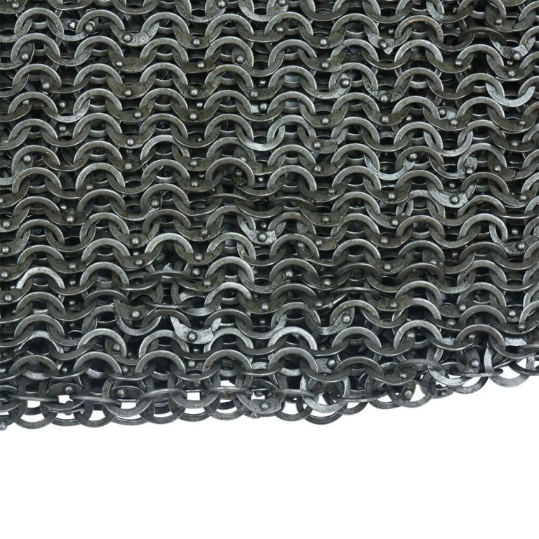 DANM Chainmail Leggings - Alternating Dome Riveted Construction - Mild Steel Riveted Flat Rings and Solid Flat Rings