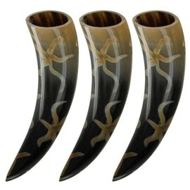 Earth Essence Three of a Kind Drinking Horn Set