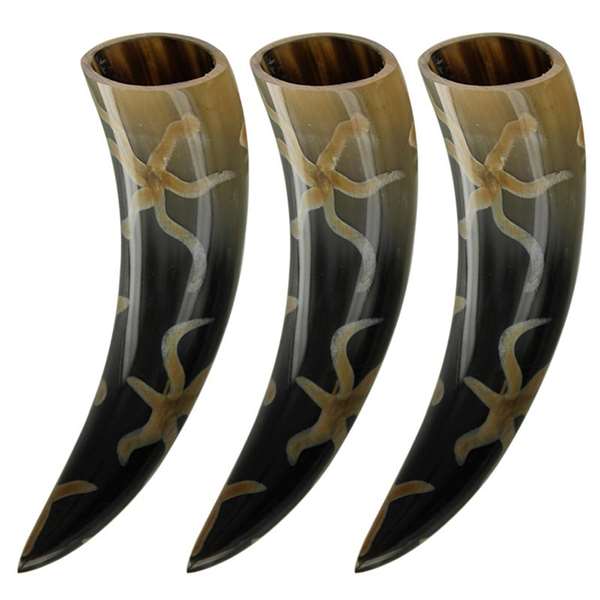 Earth Essence Three of a Kind Drinking Horn Set