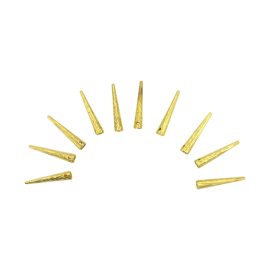 Embellished Brass Aiglets  Set of 10