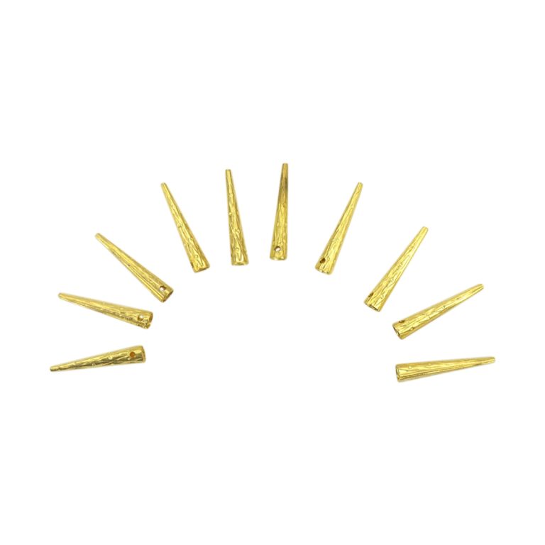 Embellished Brass Aiglets  Set of 10