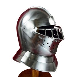 English Tourney Close Helm  16 Gauge