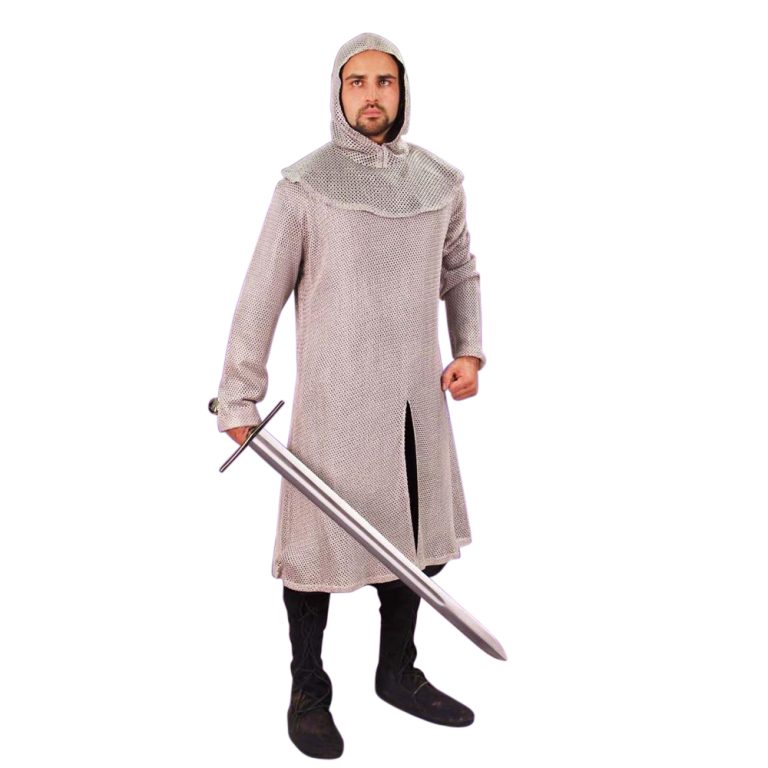 Faux Mail Tunic and Coif Ensemble